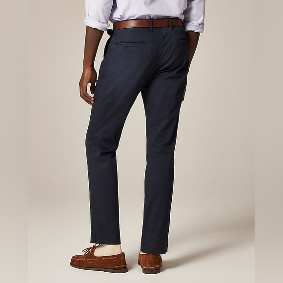 *J. CREW* Dark Blue Flex Straight Chino Pants Size 34 x 30 - Picture 2 of 9